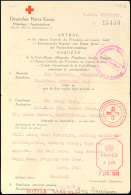 Nachrichtenübermittlung Vom 24.10.42 Auf Formular Vom Deutschen Roten Kreuz Von Guernsey Nach England Und... - Autres & Non Classés