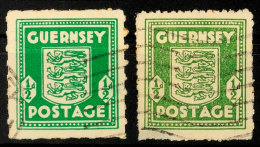 1/2 D, 2 Marken In Den Farben Blaugrün Und Olivgrün, Katalog: 1 O1 / 2 D, 2 Stamps In The Colours... - Autres & Non Classés