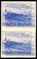 30 Pf. Doppeldruck Ungezähnt ** Senkr. Paar, Mi. 360.-, Katalog: 6UDD **30 Pf. Double Impression... - Autres & Non Classés