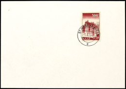 500 Fr. Wiederaufbau Der Ludwigskirche Als Blanko-FDC Mit K2 "St. Ingbert (Saar) 1.8.53", Tadellose  Erhaltung,... - Otros & Sin Clasificación