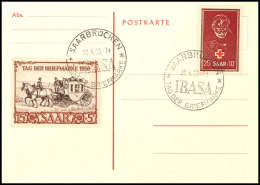 1950, IBASA Und Rotes Kreuz Zus. Auf IBASA-Ansichtskarte Mit SSt. Vom 23.4.50 (= FDC Für Nr. 291) Und SSt. Vom... - Otros & Sin Clasificación