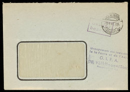 1947, Firmenfensterbrief Aus VÖLKLINGEN 9.4. Mit Barfreimachung Und Absenderstempel "Groupement Des... - Otros & Sin Clasificación