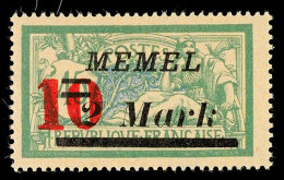 10 Auf 2 M Auf 45 C Mit Abstandstype II Tadellos Postfrisch, Mi. 65.-, Katalog: 121II **10 On 2 M On 45 C With... - Memel (Klaipeda) 1923