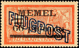 60 Pf Auf 40 C Flugpost In Type II Tadellos Postfrisch, Mi. 200.-, Katalog: 40II **60 Pf On 40 C Airmail In... - Memelland 1923