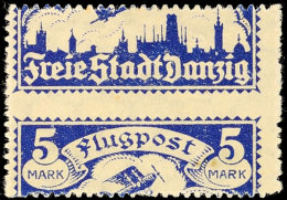 10 Mark Flugpost, Dekorativ Verzähnt, Ungebraucht Mit üblichem Durchstich, Selten Angeboten, Katalog:... - Otros & Sin Clasificación