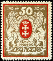 50 Mark In Guter Type Xa Tadellos Postfrisch, Tiefst Gepr. Stoye BPP, Mi. 260,-, Katalog: 100Xa **50 Mark In... - Autres & Non Classés