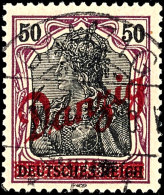 50 Pf Kleiner Innendienst Tadellos Gestempelt, Gepr. Dr. Dub, Mi. 350,-, Katalog: 39 O50 Pf Small Internal... - Autres & Non Classés