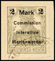 2 Mark Auf 2 1/2 Pf In Type BIIa Tadellos Auf Briefstück, Gepr. Klein VP, Mi. 80.-, Katalog: 23BIIa BS2... - Autres & Non Classés