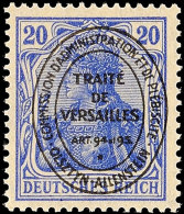 20 Pfg Lilaultramarin, Postfrisch, Tadellos, Geprüft Hey BPP, Mi. 350.-, Katalog: 19a **20 Pfg Lilac... - Autres & Non Classés