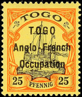 25 Pf. Tadellos Ungebraucht, Gepr. Georg Bühler Und Hoffmann-Giesecke, Mi. 50.-, Katalog: 5I *25 Pf. In... - Togo