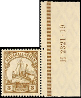 3 Pf Mit HAN 2321.19 Tadellos Postfrisch, Mi. 90.-, Katalog: 26 HAN **3 Pf With HAN 2321. 19 In Perfect... - Marshall Islands