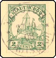 TAPUTUR 27 10 08, Klar Und Zentrisch Auf Briefstück 2 C. Kaiseryacht, Katalog: 19 BSTAPUTUR 27 10 08,... - Kiautchou