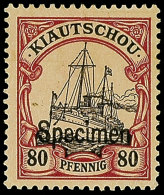 25 Pfg Bis 80 Pfg Kaiseryacht Mit Aufdruck "Specimen", 5 Werte, 2x Ungebraucht, 3x Ungebraucht Ohne Gummi,... - Kiautchou