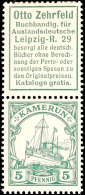 Reklame Zehrfeld Mit 5 Pf. Kaiseryacht , Senkrechter Zusammendruck, Ungebraucht, Mi. 450.-, Katalog: S3... - Cameroun