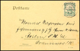 ARAHOAB 14.11 10, Zentrisch Auf Postkarte 5 Pf. Kaiseryacht (1 Ecke Rund) Nach Berlin,, Katalog: 25 BFARAHOAB... - Sud-Ouest Africain Allemand