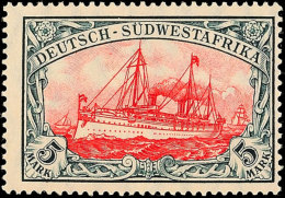 5 Mark Kaiseryacht In Type Aa Ungebraucht Mit Neugummi, Mi. 130.- Für *, Katalog: 32Aa NG5 Mark Imperial... - África Del Sudoeste Alemana