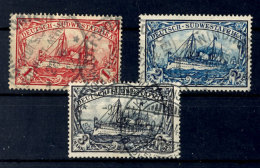 1, 2 Und 3 Mark Kaiseryacht Tadellos Gestempelt, Mi. 143,--, Katalog: 20/22 O1, 2 And 3 Mark Imperial Yacht... - África Del Sudoeste Alemana