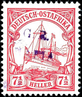 7 1/2 Heller Mit Aufdruck "G.R. MAFIA" Tadellos Postfrisch, Tiefst Gepr. Kilian, Mi. 400,--, Katalog: 3b **7 +... - Duits-Oost-Afrika