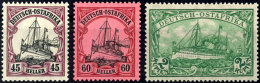 1905, Drei ** Werte Mit WZ. (45 H., 60 H. Und 2 R.), Mi. 244,--, Katalog: 36/A 38 **1905, Three ** Values With... - África Oriental Alemana