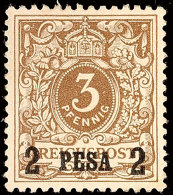 2 Pesa Auf 3 Pf. Tadellos Ungebraucht, Mi. 45.-, Katalog: 1I *2 Pesa On 3 Pf. In Perfect Condition Unused,... - África Oriental Alemana