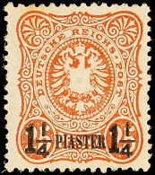 1 1/4 Piaster Auf 25 Pf. Ungebraucht Mit Neugummi, Mi. 240.- Für *, Katalog: 4a NG1 + Piastre On 25 Pf.... - Turquie (bureaux)