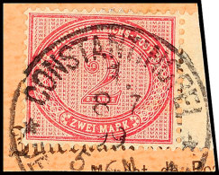 2 Mark In F-Farbe Tadellos Auf PA, Gepr. Steuer BPP, Mi. 180.-, Katalog: V37f BS2 Mark In F Colour In Perfect... - Turquia (oficinas)