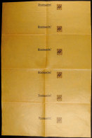 1900, Streifband Auf Privatbestellung 3 C. A. 3 Pfg., Unzertrennter Druckbogen Von 6 Streifbändern, Ungebr., 3... - Marruecos (oficinas)