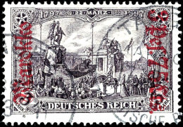 3.75 Pes. Auf 3 Mark Tadellos Gestempelt Mit Dem Alten "CC"-Stempel  Von TANGER, Gepr. Bothe, Mi. 780,--, Katalog:... - Marruecos (oficinas)