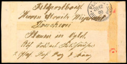 1900, Sehr Dekorativer Mandarin-Briefumschlag Im Format 13 X 6,5 Cm, Als Feldpostbrief Mit Stempel "PEKING DP 28/12... - China (oficinas)