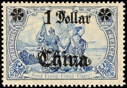 1 Dollar Auf 2 Mark In Type IAII Tadellos Postfrisch, Mi. 100,-, Katalog: 45IAII **1 Dollar On 2 Mark In Type... - Chine (bureaux)