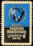 Reklamevignette "Deutsche Kolonialausstellung Dresden 1939"  *Advertising Vignette "German Colonial Exhibition... - Otros & Sin Clasificación