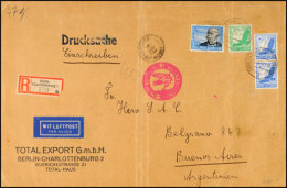 Deutsches Reich 1937, Luftpost-Einschreiben-Drucksache, Großformatiges, 47 G Schweres Kuvert Mit 3 RM... - Otros & Sin Clasificación