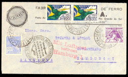 1934, 1. SAF, Brasilianische Post, Brief Nach Hamburg, Katalog: Si.248A BF1934, 1. SAF, Brazilian Post, Cover... - Andere & Zonder Classificatie