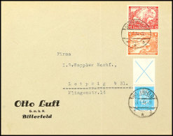 8+12 Pf. Wagner 1933, Kehrdruck Mit X+4 Pf. Reichspräsidenten Portorichtig Auf Brief Der 2. Gewichtsstufe... - Otros & Sin Clasificación