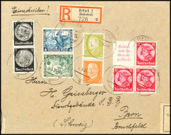 6+4 Pf. Wagner 1933, Kehrdruck Mit 6+12 Pf. Reichspräsidenten, A4+12 Pfg Fridericus Mit 2-mal 12 Pfg Als... - Otros & Sin Clasificación