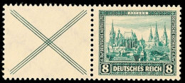 X/8 Pf, Waag. ZD Tadellos Postfrisch, Mi. 150,-, Katalog: W37 **X / 8 Pf, Horizontal ZD In Perfect Condition... - Otros & Sin Clasificación