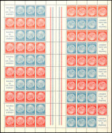 Hindenburg 1937/39, 4+12 Pf., Markenheftchenbogen Komplett, Teils Minimale Anhaftungen, Sonst Postfrisch, Waager.... - Other & Unclassified