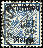 20 Pf. Mit WZ. "nur Ringe", Pracht, Gepr. Dr. Oechsner BPP, Mi. 400,--, Katalog: 60Y O20 Pf. With Watermark.... - Autres & Non Classés