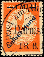 10 Pfg. Bis 30 Pfg. Rhein/Main Und 1 M. Gelber Hund, Je Mit Flugstempel "Frankfurt", Pracht, 430,-, Katalog: I/IV... - Otros & Sin Clasificación