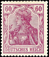 60 Pfg Germania, Friedensdruck, A-Farbe, Tadellos Ungebraucht, Fotobefund Jäschke-L. BPP (2014), Mi. 250.-... - Otros & Sin Clasificación