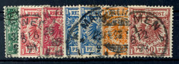 5-50 Pf Krone/Adler, 7 Gute Farben (46aa, 47aa+ba, 48aa+ba, 49ba, 50a) Tadellos Gestempelt Und Alle... - Otros & Sin Clasificación