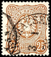 25 Pfennige In C-Farbe Tadellos Gestempelt, Tiefst Gepr. Zenker BPP, Mi. 300.-, Katalog: 35c O25 Pennies In... - Otros & Sin Clasificación