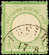 1/3 Gr. Dunkelgrün, Gestempelt, Tadellos, Geprüft Sommer BPP, Mi. 170.-, Katalog: 2b O1 / 3 Gr. Dark... - Otros & Sin Clasificación