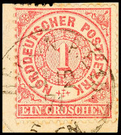 1 Gr. Lebhaftkarmin, Mit Letzttagsstempel "BERLIN P.E.15. 31 12 71" Auf Kleinem Briefstück, Oben Teils Winzig... - Autres & Non Classés