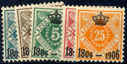 2 - 25 Pf. Krönchenaufdruck Tadellos Ungebraucht, Dabei 110II, Mi. 182,--, Katalog: 107/11 *2 - 25 Pf.... - Otros & Sin Clasificación