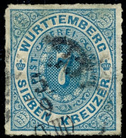 7 Kr Hellblau Mit "schraffierter 7" Tadellos Gestempelt, Gepr. Irtenkauf BPP, Mi. 120,--, Katalog: 39bsZ O7 Kr... - Otros & Sin Clasificación