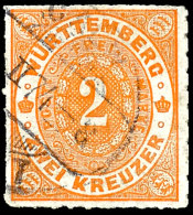 2 Kr (dunkel)orange Tadellos Gestempelt, Gepr. Irtenkauf BPP, Mi. 300,--, Katalog: 37b O2 Kr (dark) Orange Neat... - Otros & Sin Clasificación