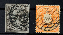 "166" - "SCHIRGISWALDE", Klar A. 1/2 Ngr. Johann Und 1/2 Ngr. Wappen, Katalog: 8/15a O166 - "SCHIRGISWALDE",... - Saxe