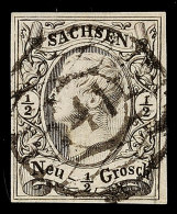 "41" - "LAUENSTEIN" Klar U. Zentrisch A. 1/2 Ngr. Johann, Tadellos, Katalog: 8 O41 - "LAUENSTEIN" S.O.T.N On +... - Saxe