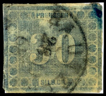 30 Gr Grünlichblau Tadellos Gestempelt, Mi. 280,--, Katalog: 21 O30 Gr Greenish-blue Neat Cancelled,... - Otros & Sin Clasificación